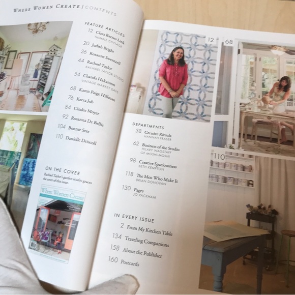 Where Women Create: Inspiring Work Spaces of Extraordinary Women 160 pages. NEW - Picture 5 of 11